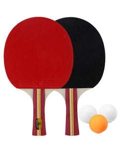 Buy 5-Piece Table Tennis Racket And Ball Set in Saudi Arabia