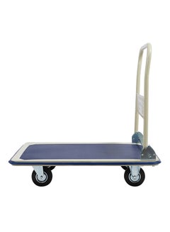 Buy Foldable Platform Trolley Blue and Cream 90x60x20centimeter in UAE