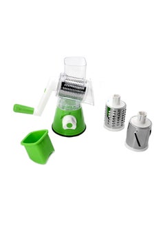 Buy Tabletop Drum Grater Green and White 1centimeter in Saudi Arabia