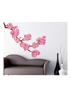 Buy Roseate Flowers Wall Sticker Pink/Red 100x85centimeter in UAE