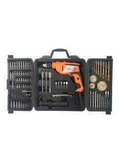 Buy 600W Impact Drill Set Orange/Black 13ml in Saudi Arabia