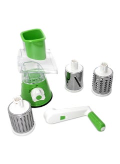 Buy Tabletop Drum Grater White/Green/Silver in Saudi Arabia