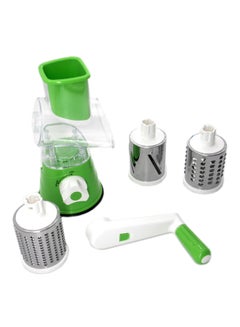 Buy Tabletop Drum Grater White/Green/Silver in Saudi Arabia