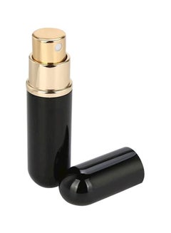 Buy Refillable Perfume Bottle Black/Silver 5ml in Egypt