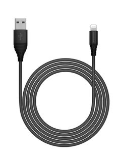 Buy Alpha S Nylon Braided Cable - Lightning 1 metre Black in Saudi Arabia