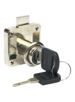 Buy Drawer Lock And Key Gold 7x7x3centimeter in UAE