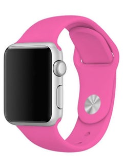 Buy Solid Replacement Band For Apple Watch Series 5/4/3/2/1 Barbie Pink in Saudi Arabia