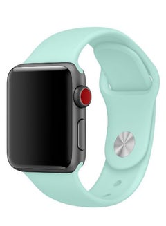 Buy Solid Replacement Band For Apple Watch Series 5/4/3/2/1 Marine Green in UAE