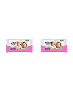 Buy Baby Wet Wipes 2 Packs x 72 Wipes, 144 Count in UAE