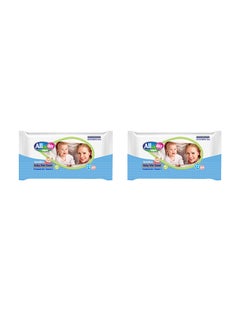 اشتري Baby Wet Wipes 2 Packs x 72 Wipes, 144 Count في الامارات