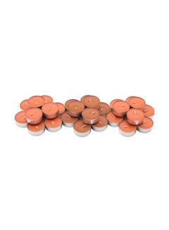 Buy 30-Piece Tealight Scented Candle Brown 9cm in Egypt