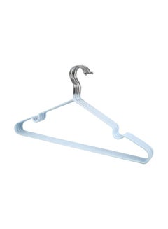 Buy 10-Piece Hanger Set Nordic Blue/Silver 40x20x4centimeter in Egypt