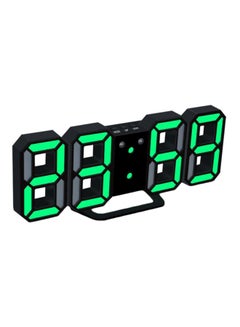 Buy 3D LED Digital Alarm Clock Black 22.00X4.50X9.80centimeter in Saudi Arabia