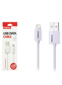 Buy USB To Lightning Data Sync And Charging Cable White/Silver in Saudi Arabia