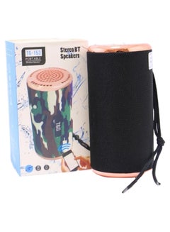 Buy Portable Stereo Bluetooth Speaker Black/Gold in Saudi Arabia