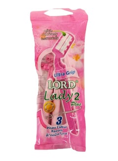 Buy 3-Piece Lady 2 Plus Razor Set Pink in Egypt