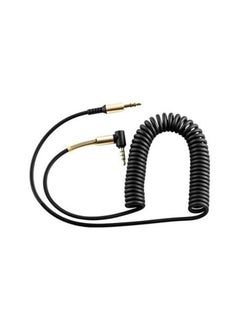 Buy 90 Degree Anti-Knot AUX Cable Black in UAE