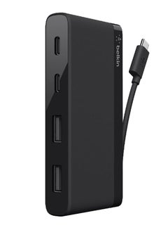 Buy 4-Port USB Type-C Mini Hub Black in Saudi Arabia