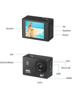 تسوق ماركة غير محددة وكاميرا أكشن للتصوير تحت الماء بدقة 4k ومزودة بخاصية الواي فاي مع ملحقات تثبيت أونلاين في الإمارات