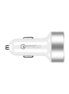 Buy UC Series Dual-Port Fast Car Charger White in Saudi Arabia