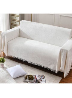 Buy Pastoral Style Sofa Slipcover White 130 x 180cm in Saudi Arabia