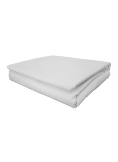 Buy 3-Piece King Size 300 Thread Count Fitted Sheet Cotton White 180x200cm in UAE
