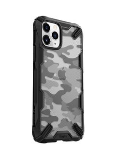 Buy Fusion-X Ergonomic Transparent Shock Absorption TPU Bumper Mobile Cover For Apple iPhone 11 Pro Camo Black in Egypt