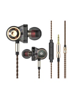 اشتري Wired In-Ear Headphones With Mic Black/Silver في الامارات