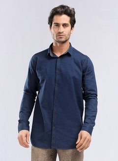 سعر Double Face قميص كم طويل - رجالي - أزرق زهري فى مصر جوميا