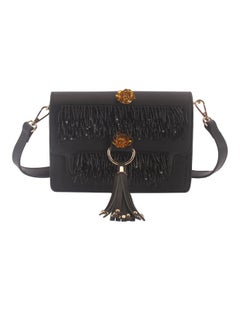 Buy Elegant Stylish Crossbody Bag Black/Gold in UAE