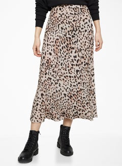 Buy Multi Leopard Print Skirt Multicolour in Saudi Arabia