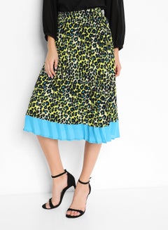 Buy Leopard Printed Skirt Multicolour in UAE