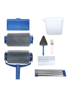 Buy Paint Roller Set With Sticks Blue 10.00x23.00x0.822cm in Saudi Arabia