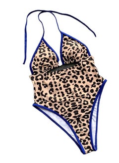 Buy Wear Leopard Pattern Beach Swimwear Bikini Multicolor in Saudi Arabia