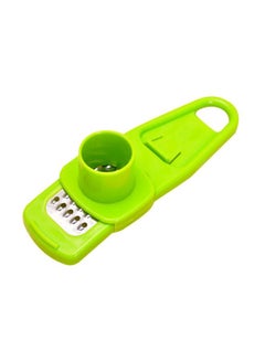 Buy Multi-Function Garlic Ginger Slicer Green/Silver 13.5 x 4cm in Egypt