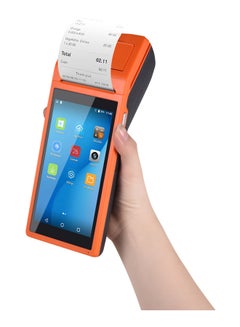 Buy Handheld PDA POS Terminal Wireless Receipt Printer 21.5x8.6x5.3centimeter Orange in Saudi Arabia