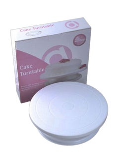 Buy Round Cake Turntable Baking Tool White 28cm in Egypt