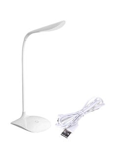 Buy Rechargeable Touch Switch Led Table Lamp White 21centimeter in UAE