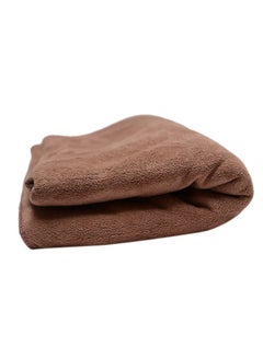 Buy Microfiber Bath Towel Brown 90x180cm in Saudi Arabia