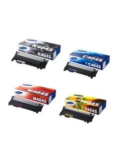Buy 4-Piece Laser Toner Cartridge C404S Cyan/M404S Magenta/Y404S Yellow in UAE
