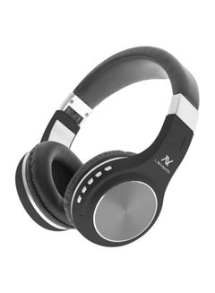 Buy Folding Bluetooth Over-Ear Headphones With Mic Black in Saudi Arabia