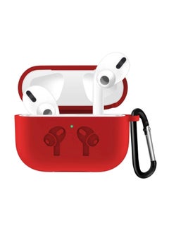 Buy Wireless Charging Case Cover For Apple AirPods Pro Red in Egypt
