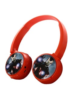 اشتري Over-Ear Bluetooth Headphones With Mic Red/Black/Silver في مصر