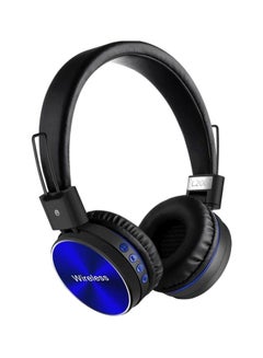 اشتري Bluetooth Over-Ear Headphones With Mic Black/Blue في مصر