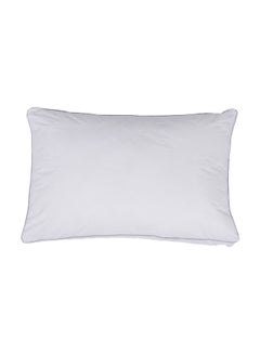Buy Solid Design Regal Pillow cotton White 50x75cm in Saudi Arabia