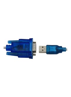Buy USB To RS232 Bus Serial Port Data Line Blue in Saudi Arabia