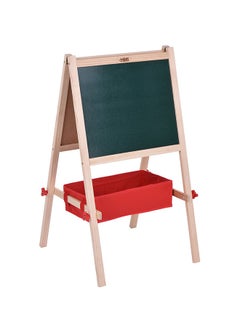 Buy Dual-Side Drawing Board With Storage Box Brown/Black/White in Saudi Arabia