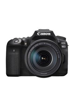 اشتري كاميرا EOS 90D كاميرا DSLR مع تركيز إلكتروني 18-135 مم وعدسة IS USM بدقة 32.5 ميجابكسل ومستشعر  APS-C والتقاط 10 إطارات في الثانية وتركيز تلقائي ثنائي البكسل CMOS بتقنية واي فاي وبلوتوث بجودة 4K وشاشة لمس متعددة الزوايا مثالية لتصوير الحياة البرية والرياضات في السعودية