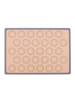 Buy Reusable Silicone Macaron Baking Mat Beige 42 x 1 x 29.5centimeter in UAE