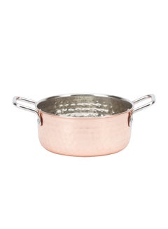 Buy Copper Shine Sauce Pan With Handle rose gold/silver 600ml in Saudi Arabia